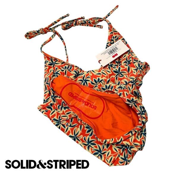 SOLID & STRIPED **NWT** The Olympia One Piece in Floral Daze Coral Orange Print - Picture 7 of 7